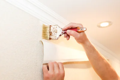 Pose de papier peint à Beaucroissant — revêtements muraux et toiles de verre